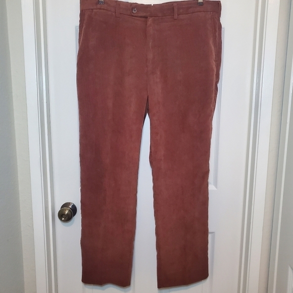 Peter Millar Nanoluxe Men’s Classic Corduroy Pants Sz: 38x30 Brown - Picture 1 of 13